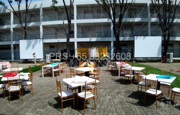 Projector & Screen rental Singapore- fastfold 200inch screen